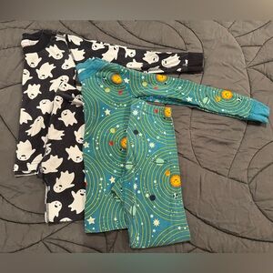 HANNA ANDERSON Ghost and Space Themed Pajama Sets. Size 6-7.